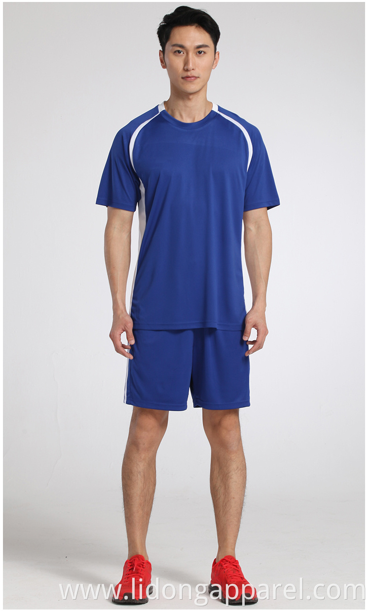 Soccer Team Uniform Men Blank Soccer Jerseys Set Custom Football Shirts Wholesale